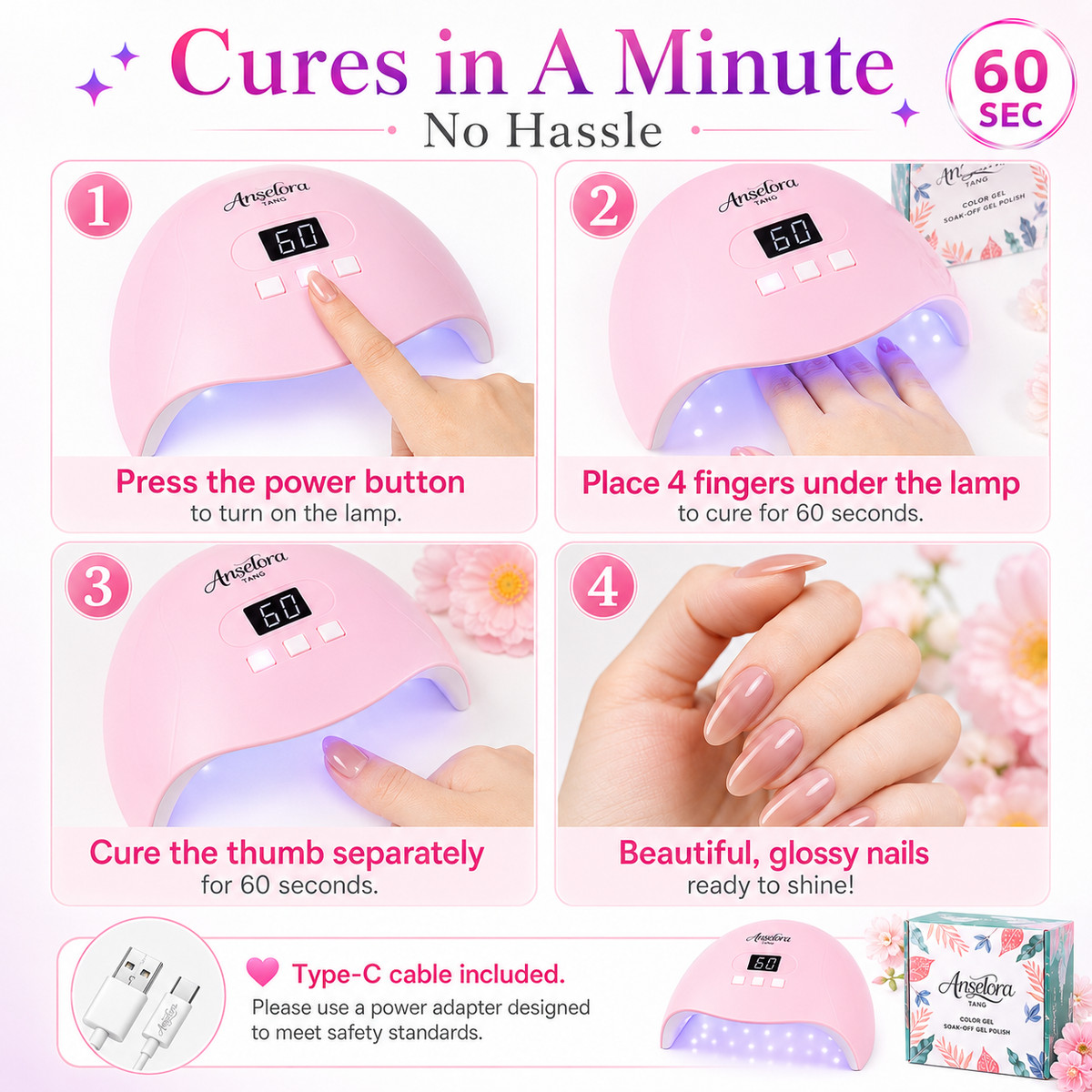 《Set 2》Anselora Gel Nail Polish Set 20 Colors 10ML Nude Pink Green Blue Red Cat Eye Uv Gel Polish with Base Top Coat, All Season Manicure Tools for Beginners Nail Art Home Gift for Women#Summervibes