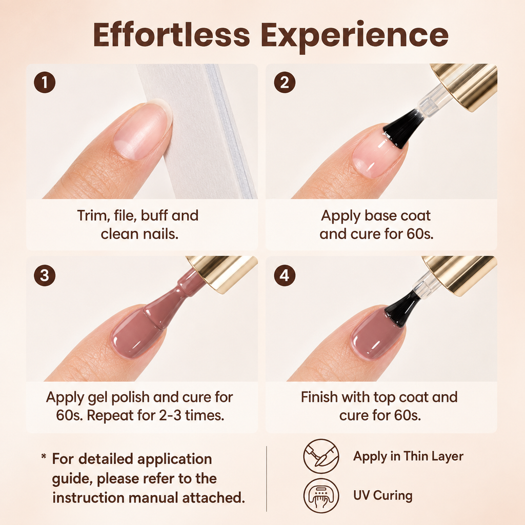 《Set 7》Anselora 6 Colors Neutral Gel Polish Set, Coffee Nude Brown Pink Soak Off UV LED Gel Nail Polish, Classic Earth Tone Gel for Daily DIY Manicure & Nail Salon
