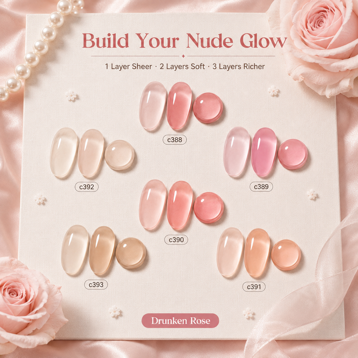 《Set 11》Anselora 6 Colors Sheer Nude Jelly Gel Nail Polish Set, Transparent Milky Pink Nude Soak Off UV LED Gel Polish, Natural Translucent Nude Nail Gel for Home DIY Manicure & Nail Salon