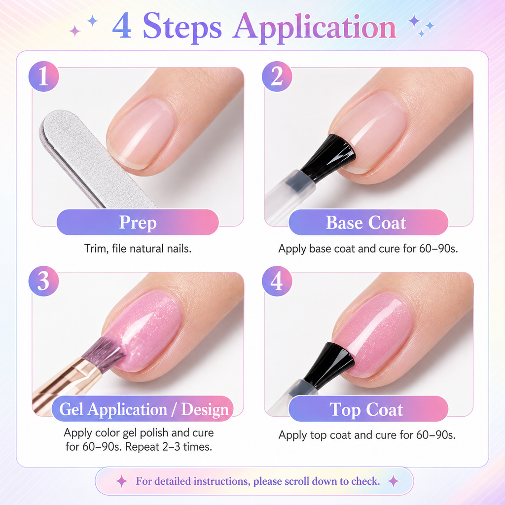 《Set 4》Anselora Gel Nail Polish Set 20 Colors 10ML Nude Pink Green Blue Red Cat Eye Uv Gel Polish with Base Top Coat, All Season Manicure Tools for Beginners Nail Art Home Gift for Women#Summervibes