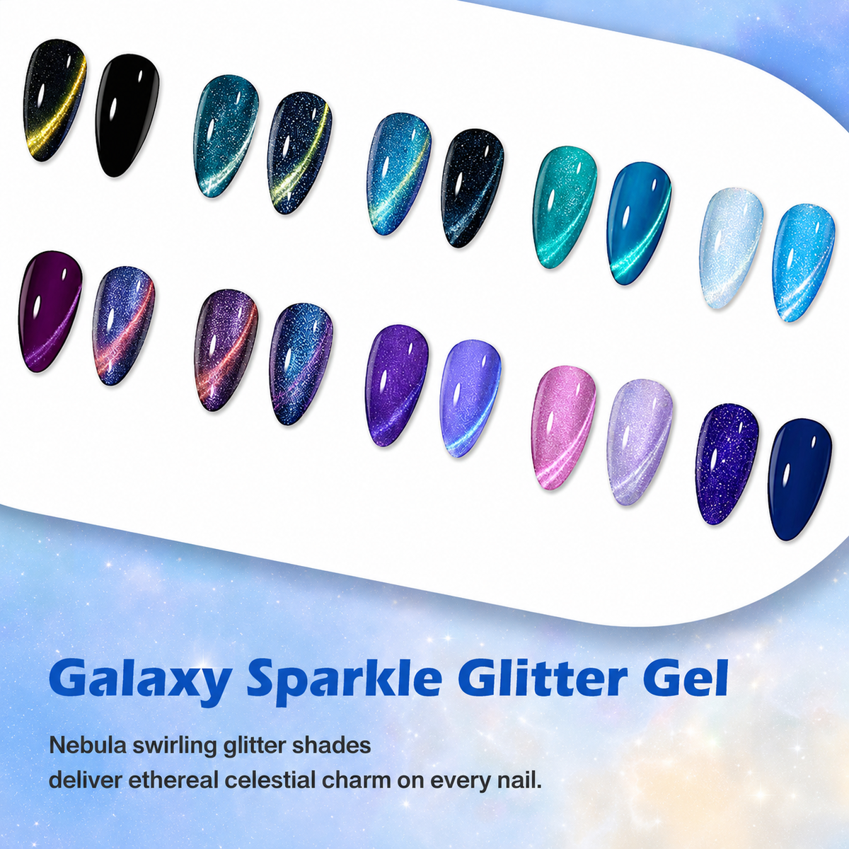 《Set 4》Anselora Gel Nail Polish Set 20 Colors 10ML Nude Pink Green Blue Red Cat Eye Uv Gel Polish with Base Top Coat, All Season Manicure Tools for Beginners Nail Art Home Gift for Women#Summervibes