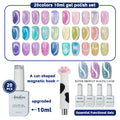 《Set 3》Anselora Gel Nail Polish Set 20 Colors 10ML Nude Pink Green Blue Red Cat Eye Uv Gel Polish with Base Top Coat, All Season Manicure Tools for Beginners Nail Art Home Gift for Women#Summervibes